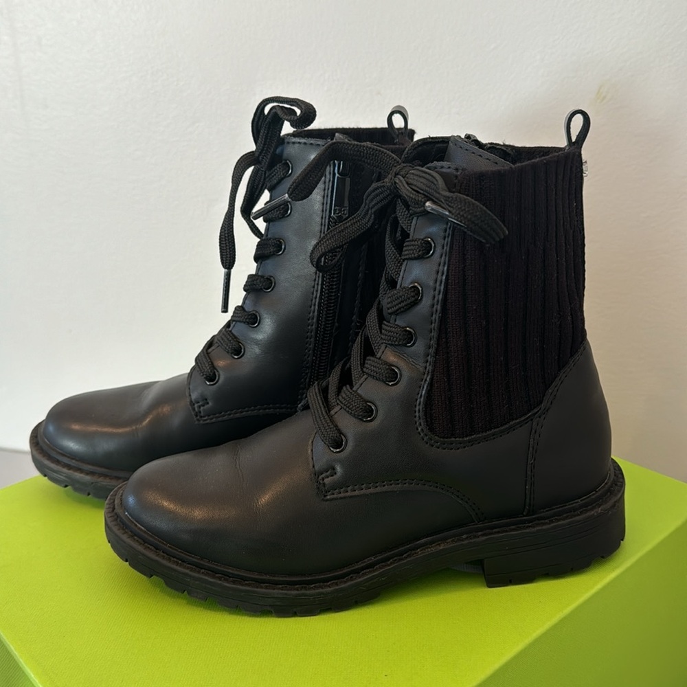 Sam Edelman Lydell Mix Media Combat Boots